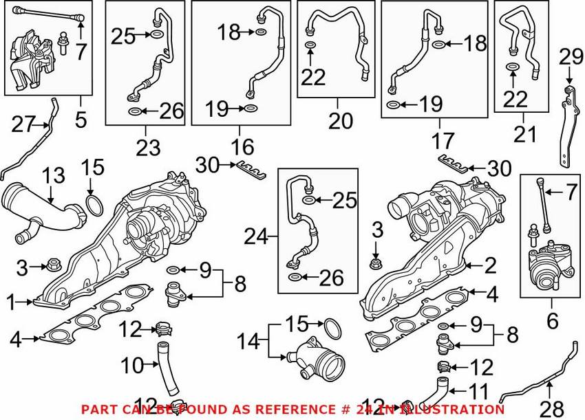 Audi Engine Coolant Hose - Driver Side 079145909H